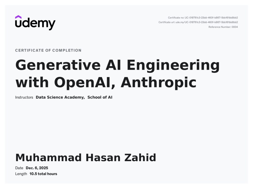 Generative AI Engineering