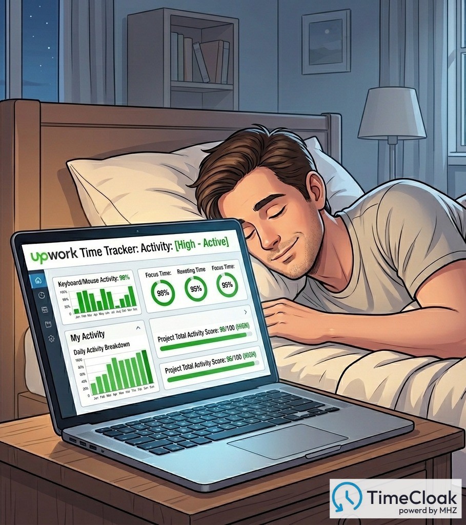 TimeCloak human activity simulation for remote workers